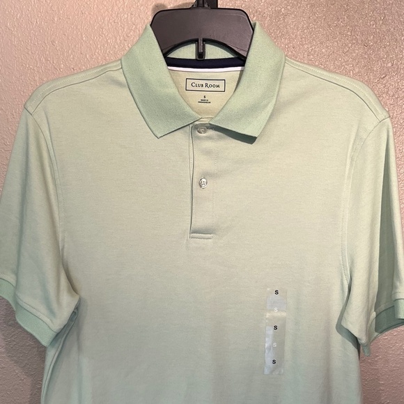 Men’s Club Room Polo Shirt – Mint Green, Size Small (NWOT) - Picture 3 of 5